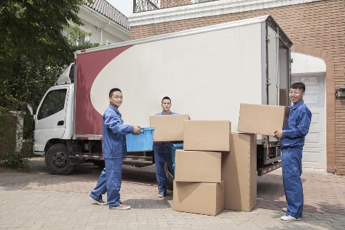 Packing boxes and moving supplies for a home relocation in Nottinghill