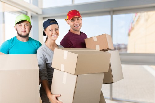 Waste disposal and sorting during a removal service
