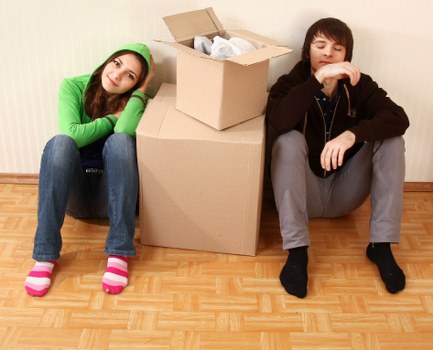 Removal company team performing a safe and organised move