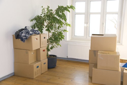 Professional office relocation preparation in Nottinghill workspace
