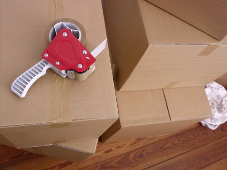 Protective packing for business assets during a commercial move